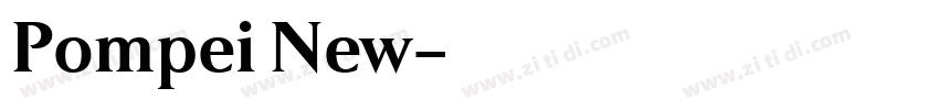 Pompei New字体转换